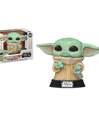 POP Funko Star Wars: The Mandalorian - The Child, Grogu with Cookie, Multicolor (54531)
