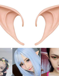COOLJOY 1 Pair Cosplay Fairy Pixie Elf Ears Accessories Halloween Party Anime Party Costume (Light Complexion)
