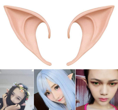 COOLJOY 1 Pair Cosplay Fairy Pixie Elf Ears Accessories Halloween Party Anime Party Costume (Light Complexion)