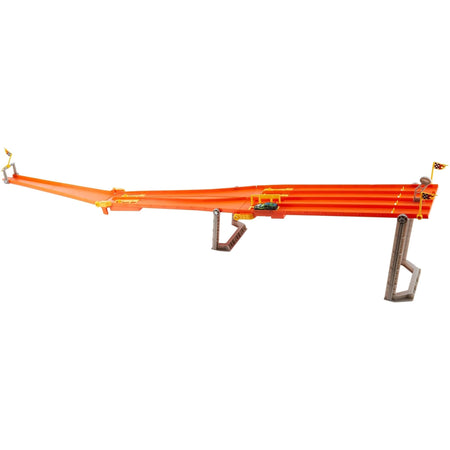 Hot Wheels 4-Lane Race with Fair-Start Launcher and Checkered Flag [Amazon Exclusive]