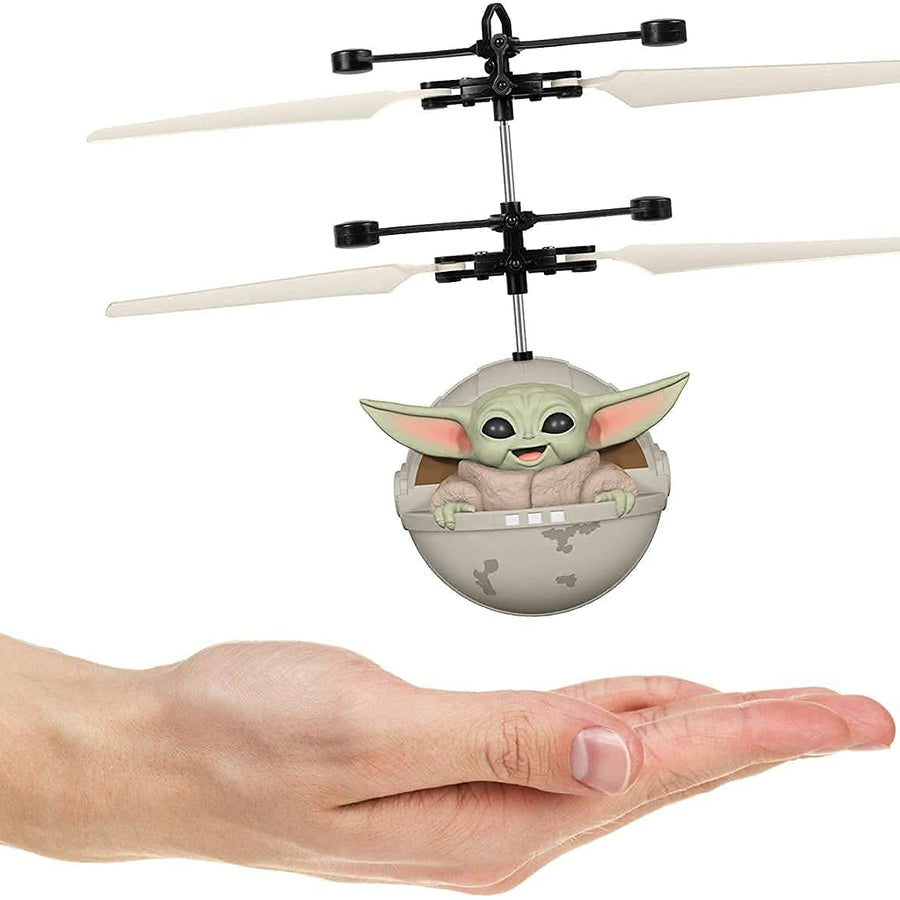 World Tech Toys Star Wars The Mandalorian Baby Yoda The Child Sculpted Head UFO Helicopter