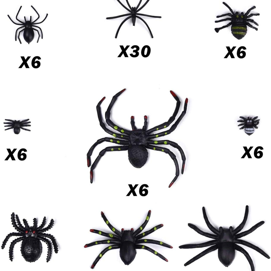1000 sqft Spider Webs Halloween Decorations Bonus with 77 Fake Spiders, Super Stretch Cobwebs for Halloween Indoor and Outdoor Party Supplies