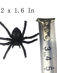 Muzboo Realistic Plastic Spider Toys,Halloween Prank Props,Small Size funny Halloween Decorations 30pcs
