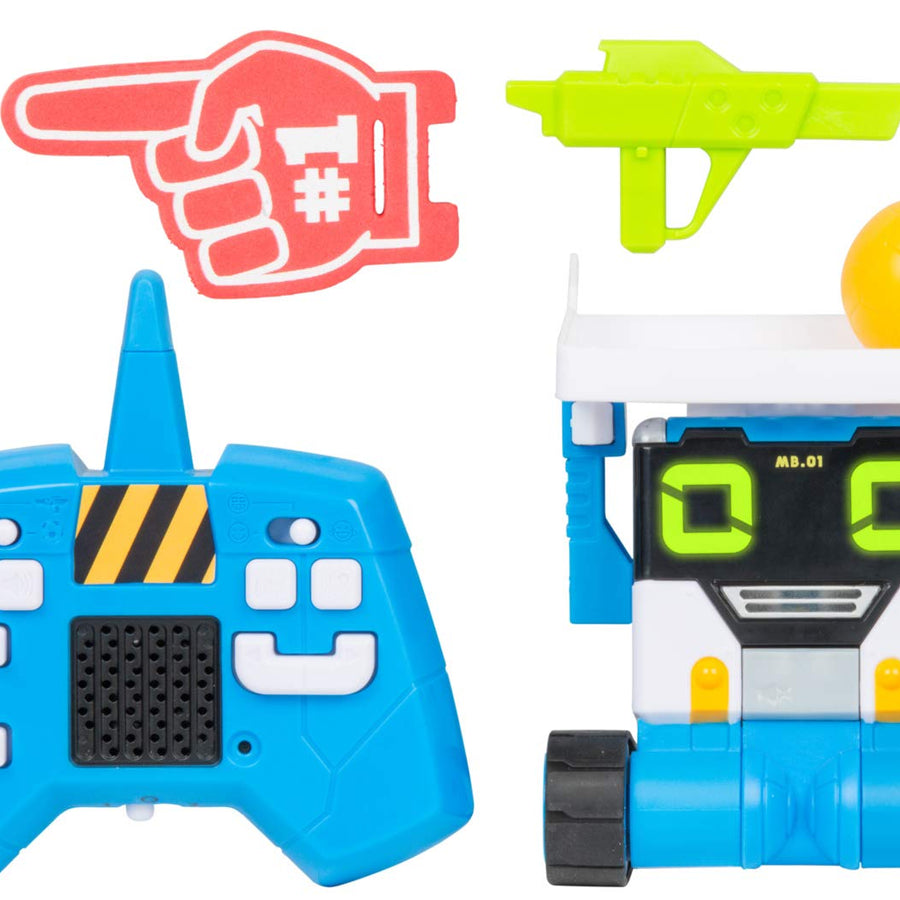 Really RAD Robots MiBRO - Interactive Remote Control Robot with Accessories, 50+ Functions & Sounds - Your Personal Prank Bot | Plays, Talks, and Pranks