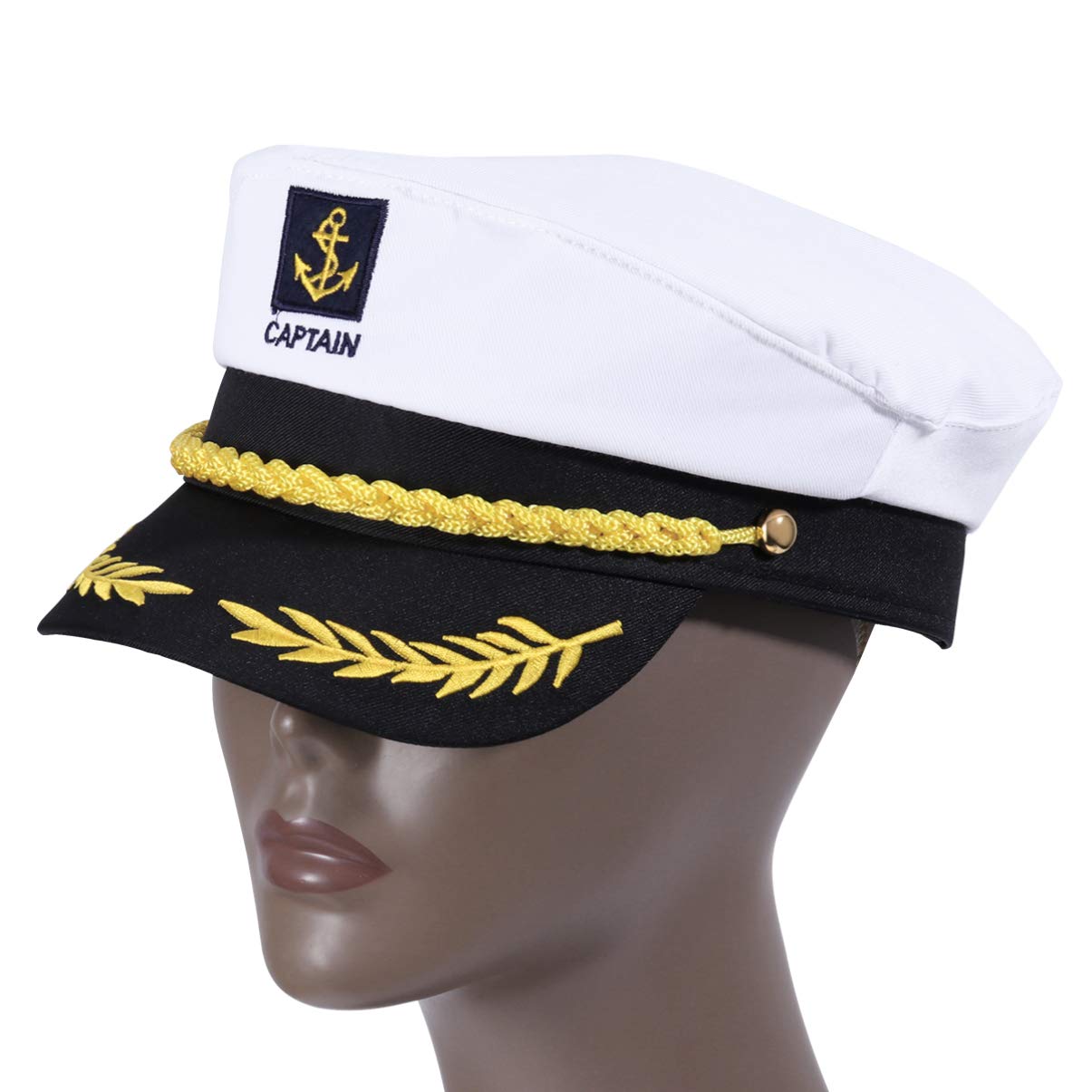 BESTOYARD Captain Hat Cap Costume Navy Marine Admiral Hat for Costume Accessory