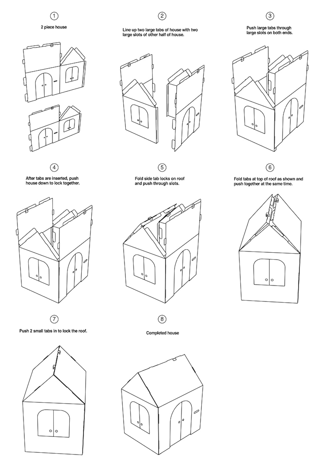 Easy Playhouse Gingerbread House - Kids Art & Craft for Indoor Fun, Color Favorite Holiday Sweets & Winter Friends– Decorate & Personalize a Cardboard Fort, 32" X 26. 5" X 40. 5" - Made in USA, Age 3+