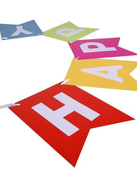 Fecedy Colorful Happy Birthday Banner Bunting
