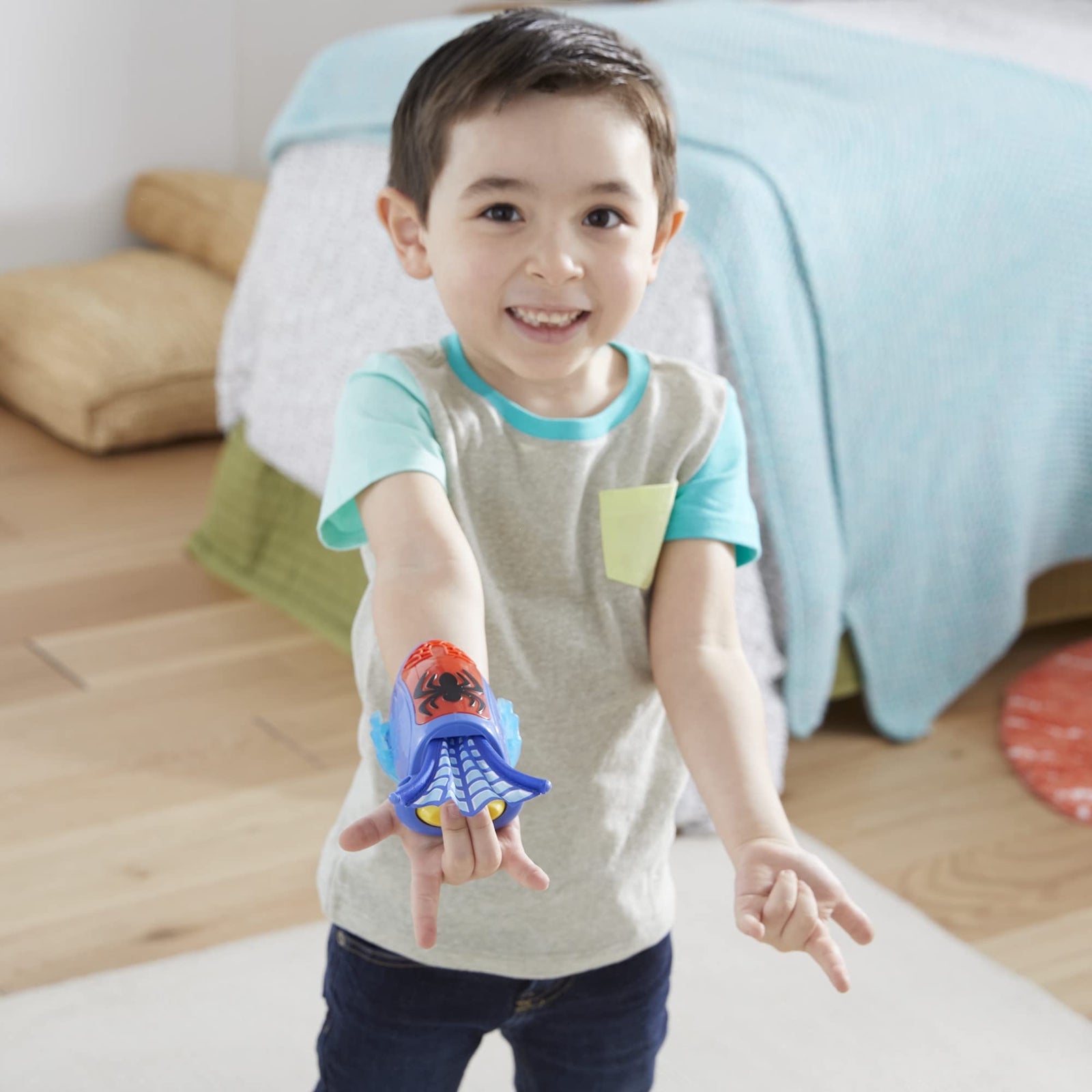 Marvel Spidey and His Amazing Friends Spidey Web Slinger, Role Play Toy, Fabric Web Extends and Retracts, Easy to Use, Ages 3 and Up, Frustration Free Packaging
