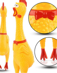 POPLAY Rubber Chicken /Squeeze Chicken, Prank Novelty Toy
