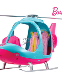 Barbie Helicopter, Pink and Blue with Spinning Rotor
