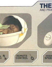 Mandalorian Star Wars The Baby Yoda The Child in Pram - Remote Control Crib Car (Green)
