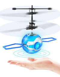 CUKU Flying Toy Ball,Infrared Induction UFO RC Flying Toy,Built-in LED Flying Drone Indoor and Outdoor Games,UFO Flying Ball Toys for 6 7 8 9 10 Year Old Boys and Girls

