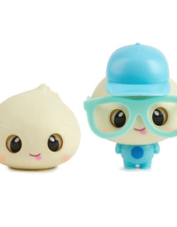 My Squishy Little Dumplings – Interactive Doll Collectible With Accessories – Doe (Purple)
