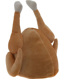 Kangaroo Plush Thanksgiving Day Roasted Turkey Hat Tan
