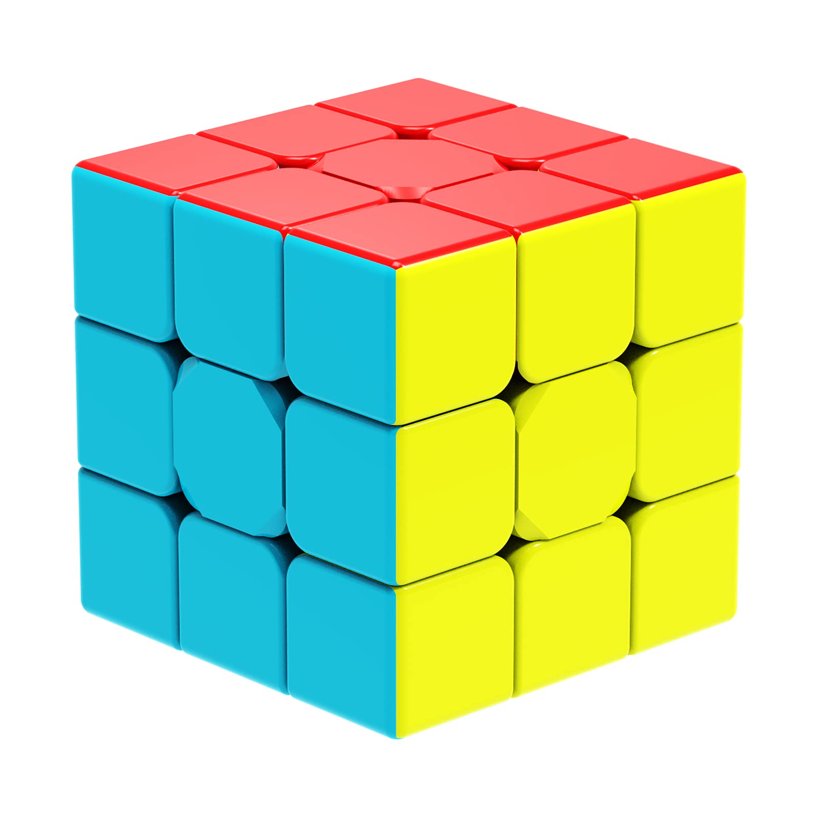 YCBABY Qiyi Warrior W Speed Cube 3x3- Stickerless Magic Cube 3x3x3 Puzzles Toys (56mm), The Most Educational Toy to Effectively Improve Your Child's Concentration, responsiveness and Memory
