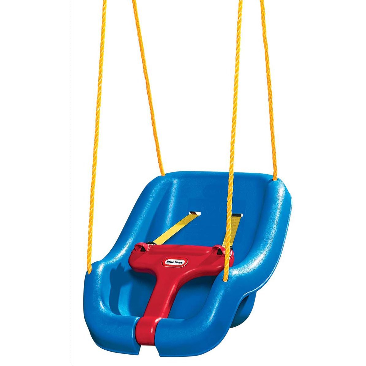 Little Tikes 2-in-1 Snug 'n Secure Blue Swing With Adjustable Strap, Indoor and Outdoor Playing Time, Perfect For Baby and Toddler Swing-Set | Boys and Girls 9 Months - 4 Years of Age