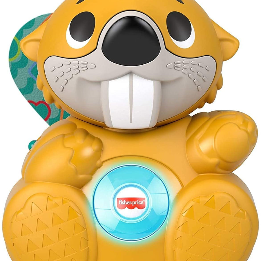 Fisher-Price Linkimals Boppin’ Beaver, Light-up Musical Activity Toy for Baby