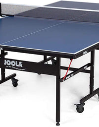 JOOLA Inside - Professional MDF Indoor Table Tennis Table with Quick Clamp Ping Pong Net and Post Set - 10 Minute Easy Assembly - Ping Pong Table with Single Player Playback Mode
