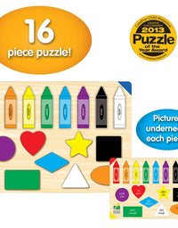 The Learning Journey: Lift & Learn Puzzle Colors & Shapes – Preschool Toys & Activities for Children Ages 3 and Up – Award Winning Educational Toy
