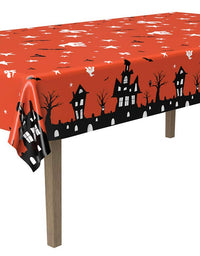 Haunted House Tablecover Party Accessory 54" x 108" (1 count)(1/Pkg)
