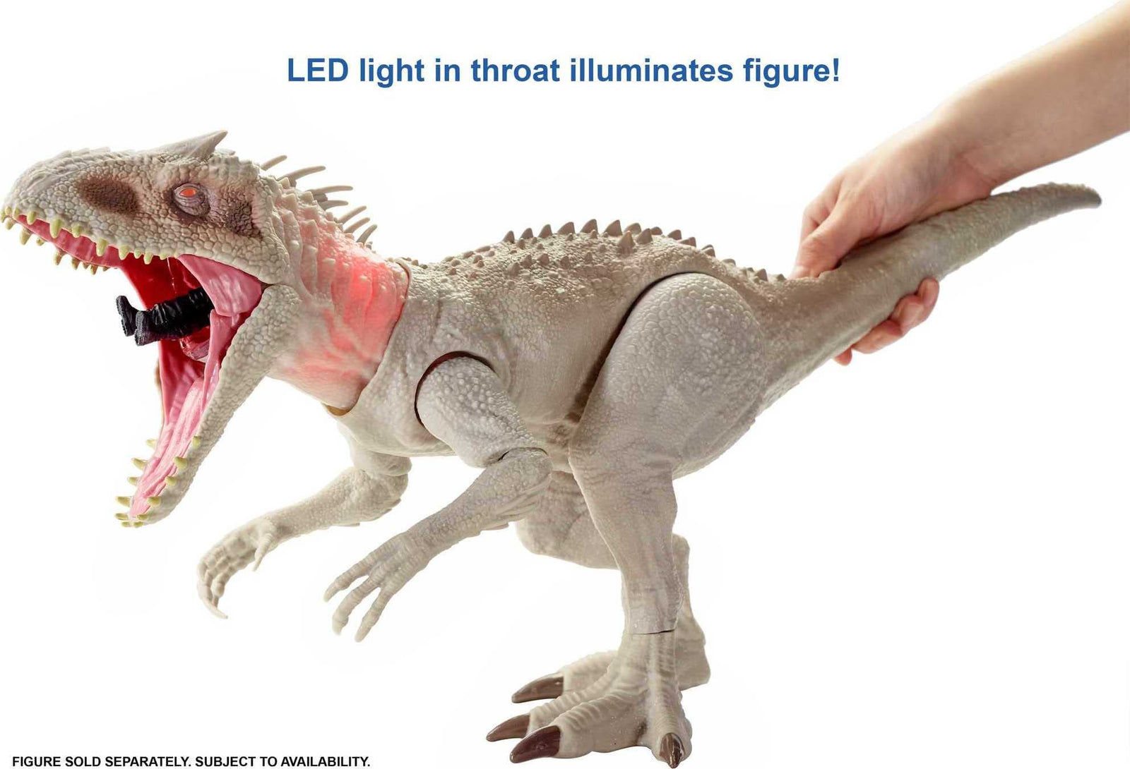 Jurassic World Destroy ‘N Devour Indominus Rex with Chomping Mouth, Slashing Arms, Lights & Realistic Sounds, Swallows 3 ¾ Human Action Figures 