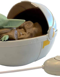 Mandalorian Star Wars The Baby Yoda The Child in Pram - Remote Control Crib Car (Green)
