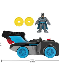 Fisher-Price Imaginext DC Super Friends Bat-Tech Batmobile, transforming push-along vehicle with light-up Batman figure for preschool kids ages 3-8
