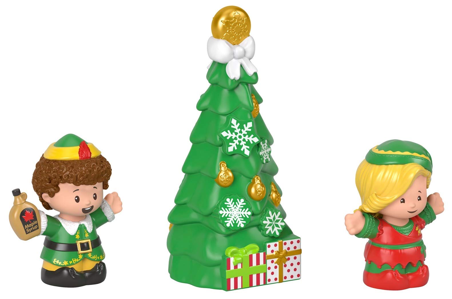 Fisher-Price Little People Collector Elf movie figure set, 3 toys in a gift-ready package for fans ages 1-101 years