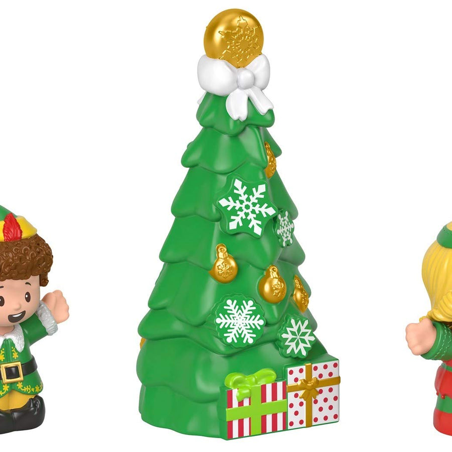 Fisher-Price Little People Collector Elf movie figure set, 3 toys in a gift-ready package for fans ages 1-101 years