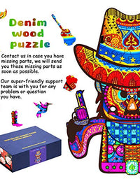 Wooden Puzzles for Adults Unique Shaped Jigsaw Puzzles for Adults The Best Gift for Adults 11.8×8.9 inches (Medium)
