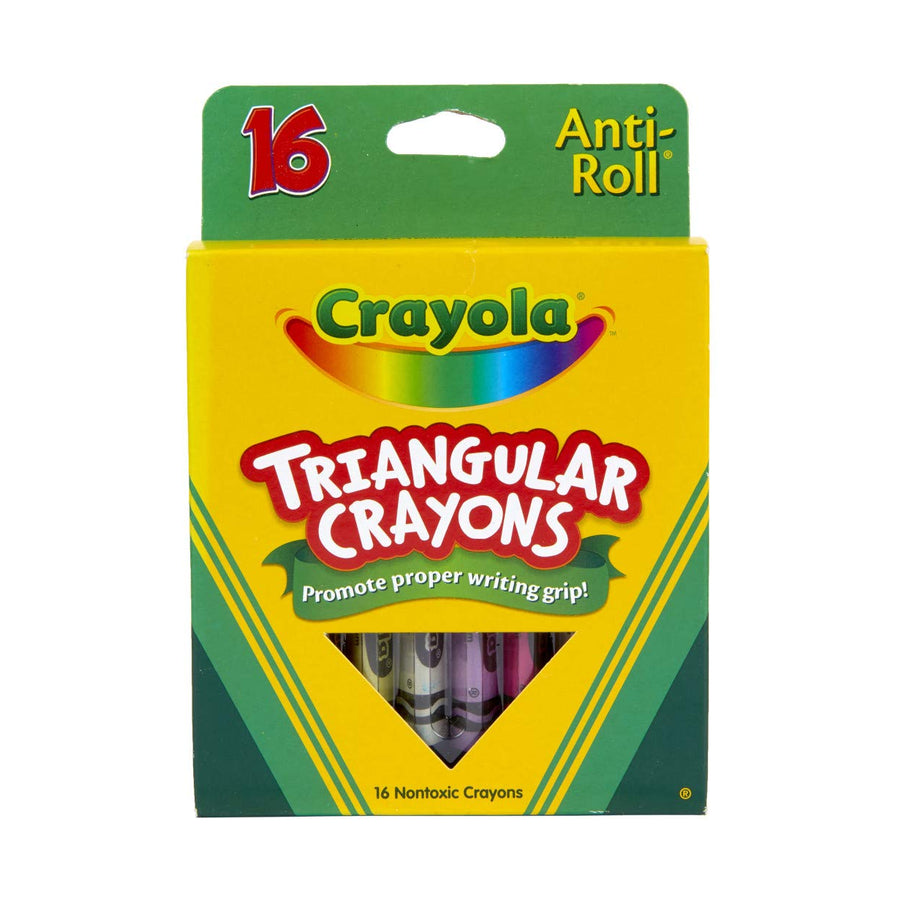 Crayola Triangular Crayons, Toddler Crayons, Coloring Gift for Kids Assorted, 7/16 X 4 in