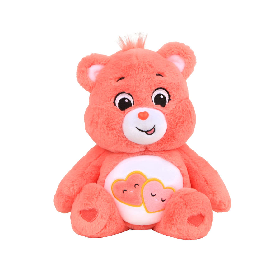Care Bears 22084 14 Inch Medium Plush Love-A-Lot Bear, Collectable Cute Plush Toy, Cuddly Toys for Children, Soft Toys for Girls and Boys, Cute Teddies Suitable for Girls and Boys Aged 4 Years +