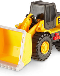 Cat Construction Tough Machines Toy Wheel Loader with Lights & Sounds, Yellow
