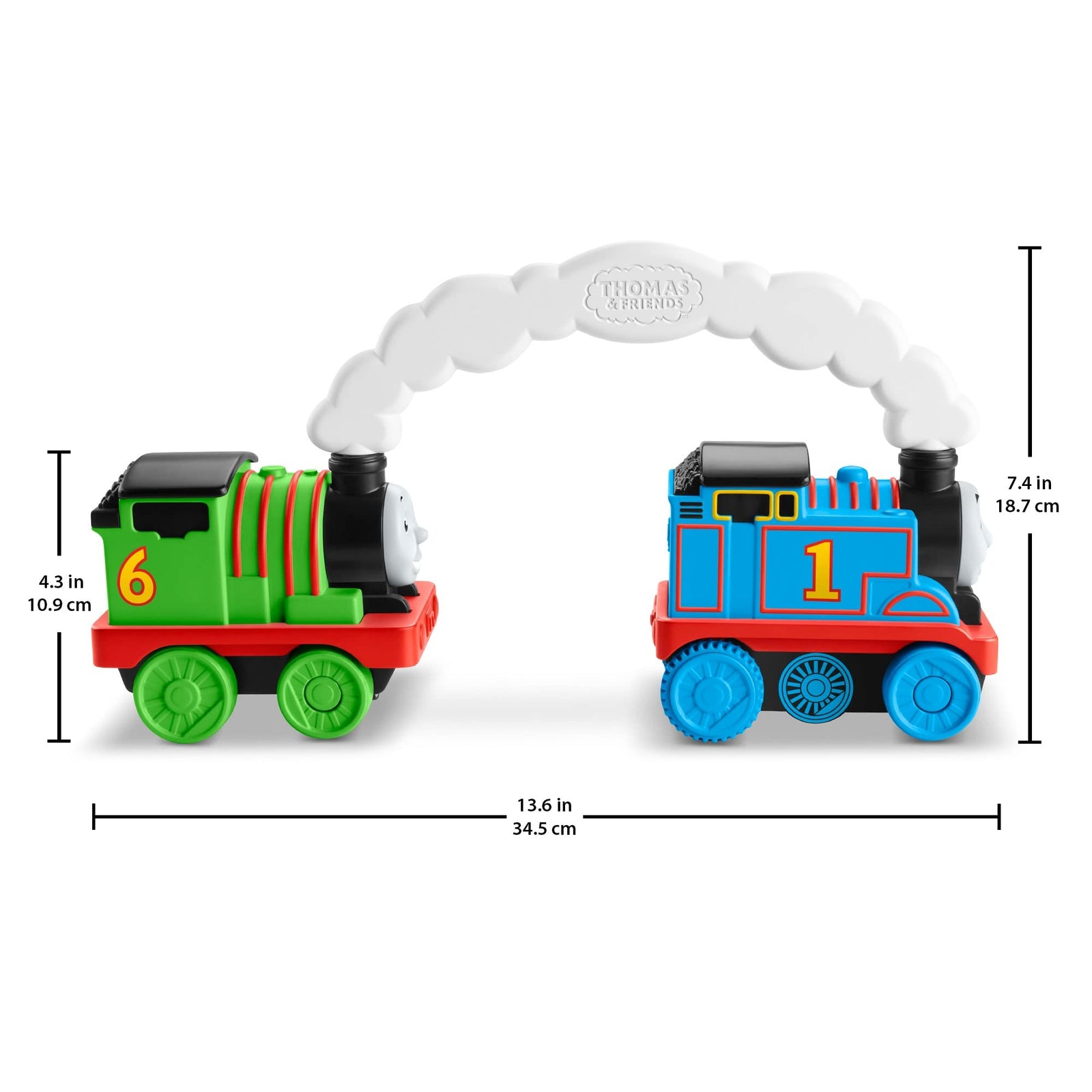 Fisher-Price Thomas & Friends Race & Chase R/C, remote controlled toy train engines for toddlers and preschool kids