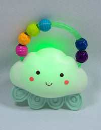 B. toys – Rain-Glow Squeeze – Light-Up Cloud Rattle for Babies 3 Months +
