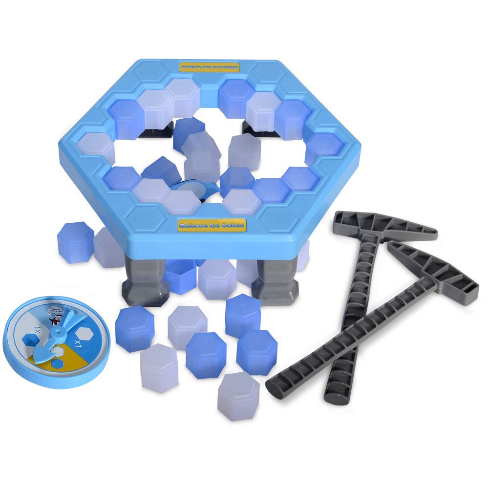 SS Save Penguin On Ice Game, Penguin Trap Break ice Activate Family Party Ice Breaking Kids Puzzle Table Knock Block