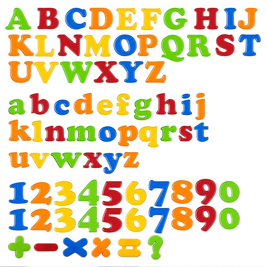 Coogam Magnetic Letters Numbers Alphabet Fridge Magnets Colorful Plastic ABC 123 Educational Toy Set Preschool Learning Spelling Counting Uppercase Lowercase Math for 3 4 5 Years Kid(78 Pcs)