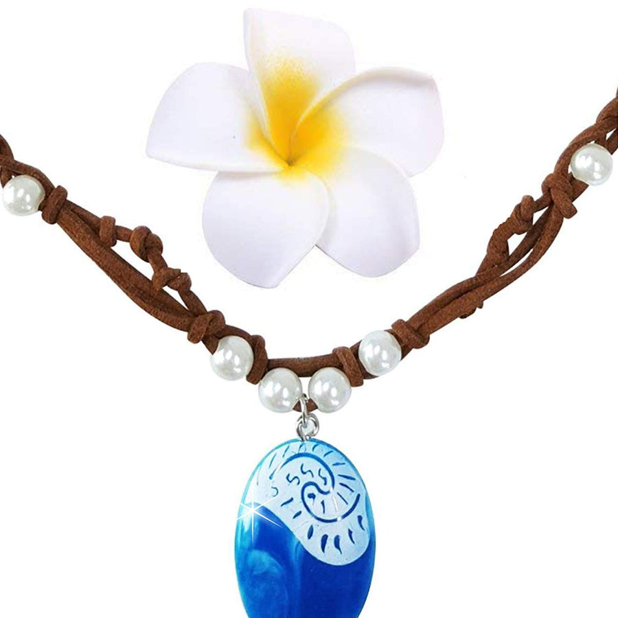 Moana Necklace, Moana Necklace for Girls Moana Costume for Girls, Moana's Magical Necklace Halloween Costume Halloween Party Favors (Blue) Moana Dress Up Accessories by Joy day