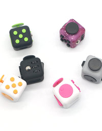 Appash Fidget Cube Stress Anxiety Pressure Relieving Toy Great for Adults and Children[Gift Idea][Relaxing Toy][Stress Reliever][Soft Material] (Black&Black)
