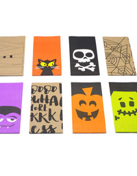 Bravo Sport Halloween Trick or Treat Goody Gags Gift Bags, 8 Design, 40 pcs Party Favor Candy Bags
