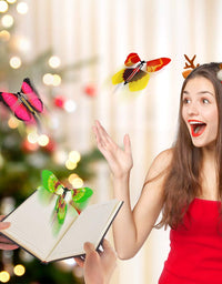heytech Thanksgiving Day Magic Wind Up Flying Great Surprise Gift Butterfly in The Book Rubber Band Powered Magic Fairy Flying ,Thanksgiving Day Toy Great Surprise Gift (5 Packs)
