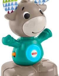 Fisher-Price Linkimals Musical Moose - Interactive Educational Toy with Music and Lights for Baby Ages 9 Months & Up

