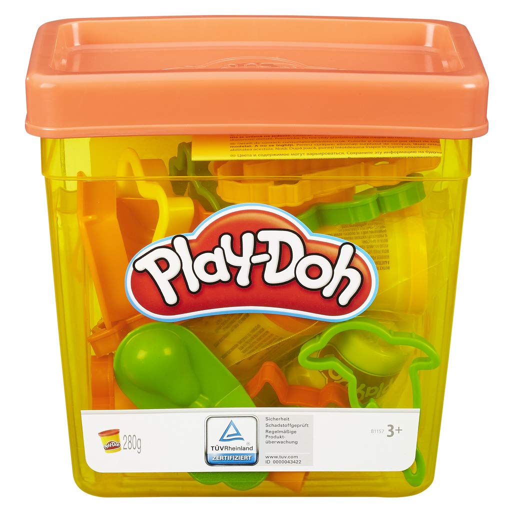 Play-Doh Fun Tub Playset, Great First Play-Doh Toy for Kids 3 Years and Up with Storage, 18 Tools, 5 Non-Toxic Colors
