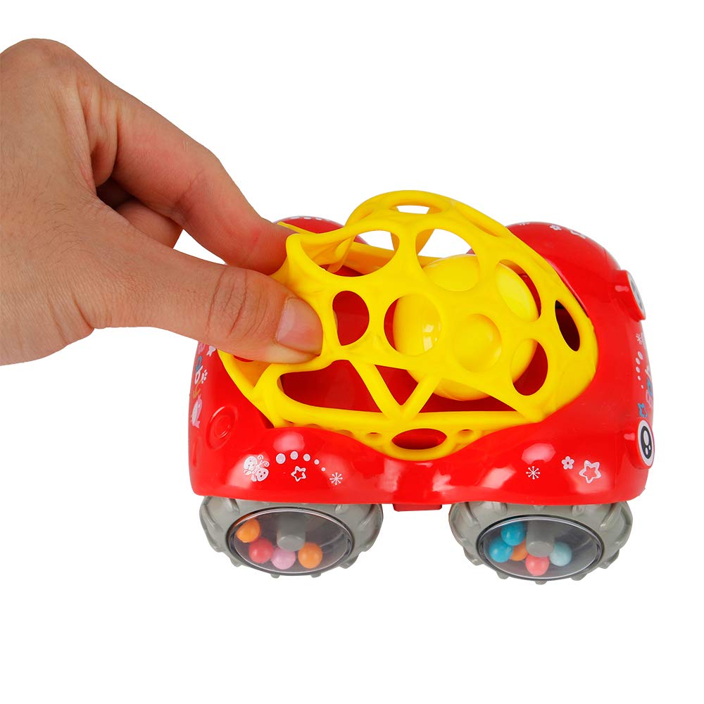 ZHFUYS Rattle & Roll Car，3 to 24 Months Baby Toys 5 inch boy and Girl Infant Toys Vehicles