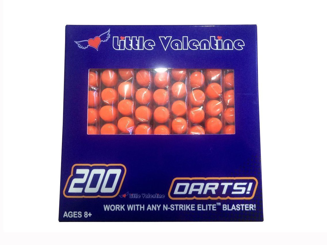 Little Valentine 200 Nerf N Strike Blaster Compatible Dart Bullets