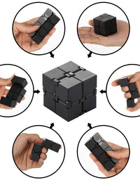Infinity Cube Fidget Toy, Sensory Tool EDC Fidgeting Game for Kids and Adults, Cool Mini Gadget Best for Stress and Anxiety Relief and Kill Time, Unique Idea that is Light on the Fingers and Hands

