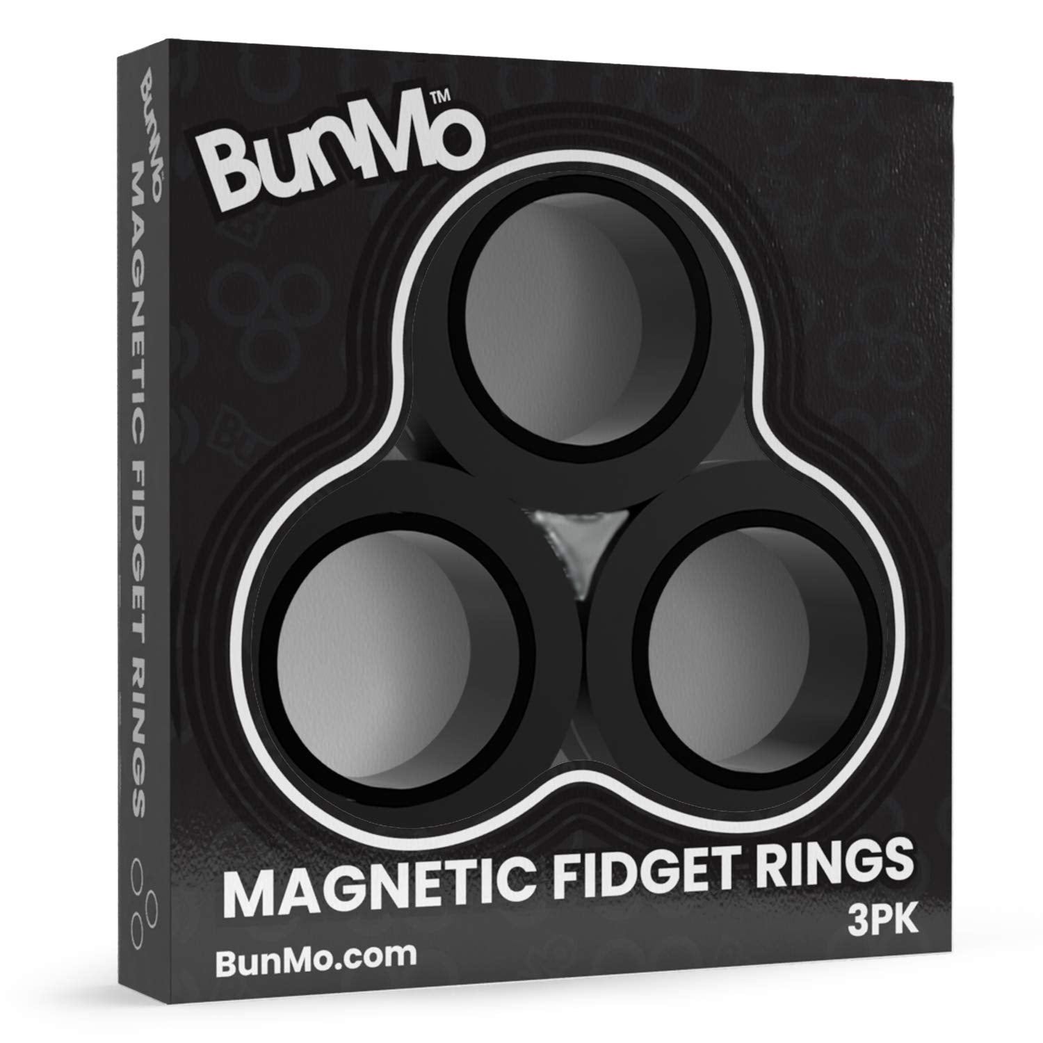 BunMo Fidget Toys - Magnetic Fidget Rings Fidget Toy. The Fidget Ring Spins, Connects, and Separates, Making Ideal Stress Toys and Sensory Toys. Fidget Magnets Make Ideal Stocking Stuffers.