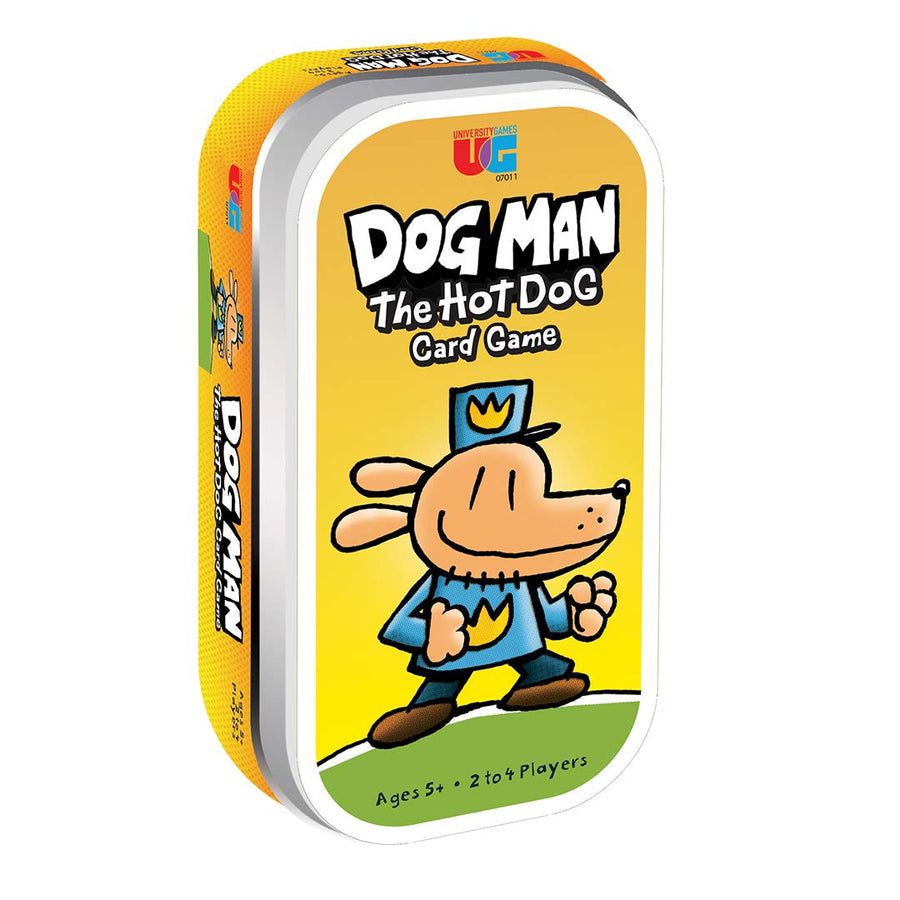 University Games Dog Man The Hot Dog Card Game for Ages 5 and Up, 2 to 4 Players Based on The Dog Man Books by Dav Pilkey (07011), Yellow