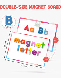 Gamenote Classroom Magnetic Alphabet Letters Kit 234 Pcs with Double - Side Magnet Board - Foam Alphabet Letters for Preschool Kids Toddler Spelling and Learning Colorful
