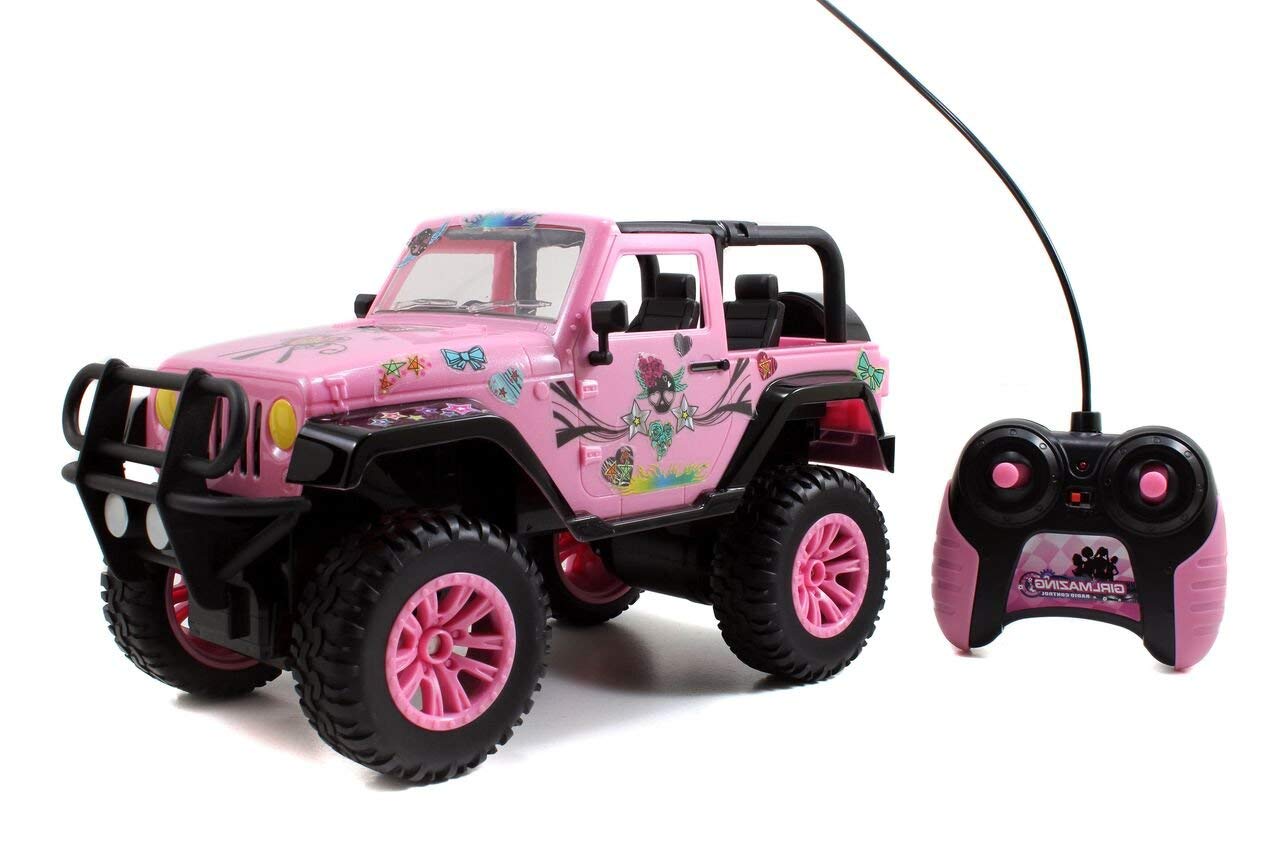 Jada Toys GIRLMAZING Big Foot Jeep R/C Vehicle (1:16 Scale), Pink